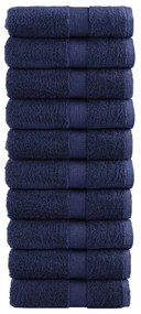 Toalhas mãos premium SOLUND 10pcs 30x30cm 600g/m2 azul-marinho