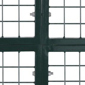 Portão de vedação com porta dupla aço revestido a pó