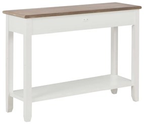 Mesa consola 110x35x80 cm madeira branco