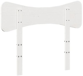 Cabeceira 100 cm madeira de pinho maciça branco