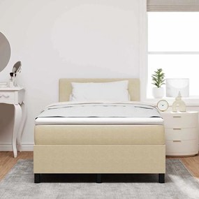 Cama Box com Colchão Verde Claro Cinza 120x200 cm Tecido de Veludo Cot