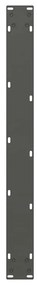 Pés para mesa de jantar em V 2 peças antracite 80x(72-73,3) cm aço