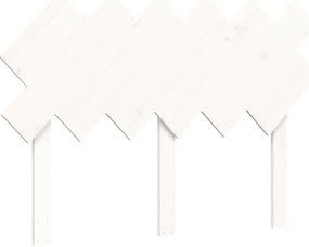 Estrutura de cama com cabeceira 120x200cm madeira maciça branco
