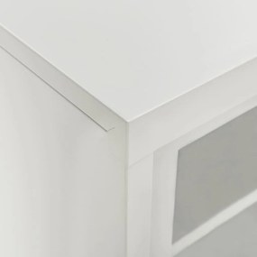 Armário com porta deslizante aço 90x40x90 cm cinzento-claro
