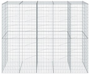 Cesto gabião com cobertura 250x100x200 cm ferro galvanizado