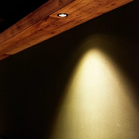 Foco embutido inteligente preto redondo incluindo WiFi GU10 - Chuck