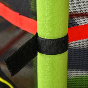 HOMCOM Trampolim Infantil Ø107 cm Trampolim para Crianças de 3-6 Anos com Rede de Segurança Carga 45 kg para Interior Ø140x160 cm Verde