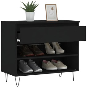 Sapateira 70x36x60 cm derivados de madeira preto