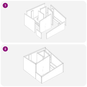 Vaso de Plástico Branco Plástico Médio Inserções Decorativas