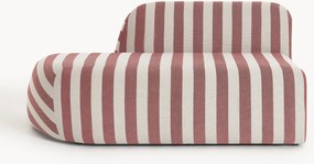 Módulo com chaise longue às riscas Wolke