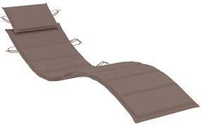 Espreguiçadeiras com mesa e almofadões 2 pcs acácia maciça