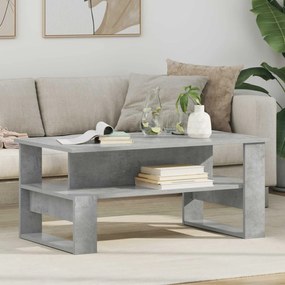 vidaXL Mesa de centro Cinzento 90 x 50 x 40 cm Madeira processada