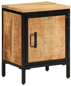 Mesa de cabeceira 40x30x52,5 cm madeira mangueira áspera maciça