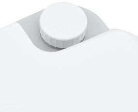 Vaso Sanitário Portátil vidaXL Cinza e Branco Plástico 20 L