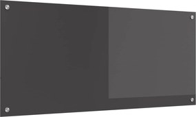 vidaXL Proteção de Cozinha Cinza Escuro 110 x 50 cm vidro temperado