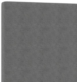 Cabeceira LED vidaXL Design Simples Cinza Claro 80 cm Tecido de Courís