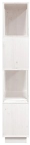 Estante/divisória 80x25x132 cm pinho maciço branco