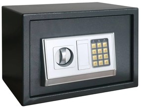 Cofre Eletrônico com Prateleira Cinza Escuro 35x25x25 cm Aço