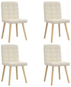 Cadeiras de jantar 4 pcs linho