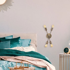 Candeeiro de Parede Fleur – Vintage – 17 x 8 cm