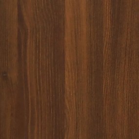 Mesa parede dobrável derivados de madeira carvalho castanho