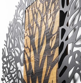 Acessório Decorativo de Parede Tree 1 – Nogueira e Preto – 93 x 3 x 86