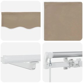 Toldo with Manual Bege 500 × 300 cm Bege