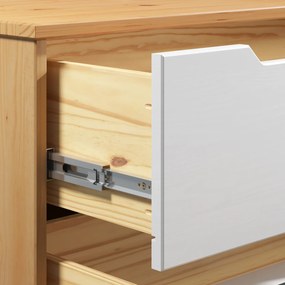 Cómoda Borneo em pinho 80x40x79cm com certificação FSC natural