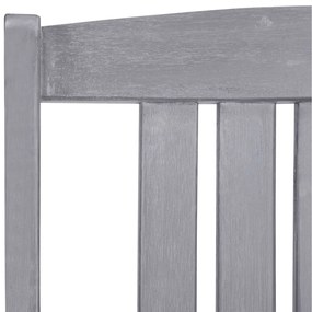 Cadeiras de jardim 4 pcs madeira de acácia maciça cinzento