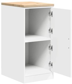 Armário de arrumação de garagem Branco 40x51x85 cm