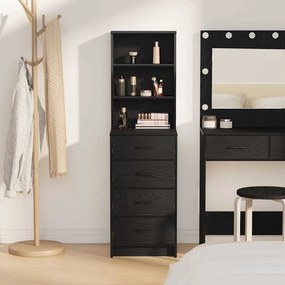 Highboard vidaXL Preto Carvalho 40x41x135 cm Madeira engenheirada