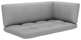 6 pcs conj. lounge paletes c/ almofadões pinho impregnado
