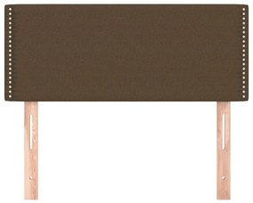Cabeceira de cama tecido 100x5x78/88 cm castanho