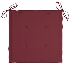 Cadeiras de jardim com almofadões 6 pcs acácia maciça