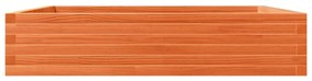 Vaso/floreira de jardim 110x110x23 cm pinho maciço castanho-mel