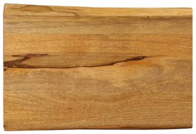 vidaXL Tampo de mesa c/ borda viva 60x40x3,8 cm mangueira maciça