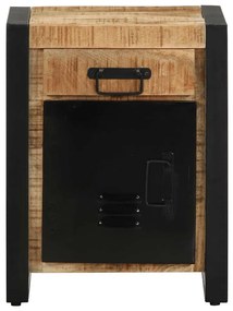Mesa de cabeceira 40x30x50 cm madeira maciça manga áspera