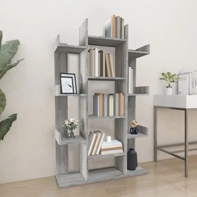 vidaXL Estante 86x25,5x140 cm derivados de madeira cinzento sonoma