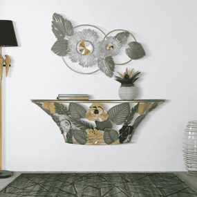 MESA DE CONSOLA DE PAREDE AMAZ 120X40,5X37,2 CM MULTICOLORIDO