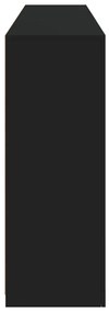 Aparador com luzes LED 181,5x37x100 cm preto