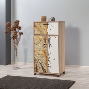 Armário Multiuso Kiler – Carvalho Sonoma – 60x116x36 cm