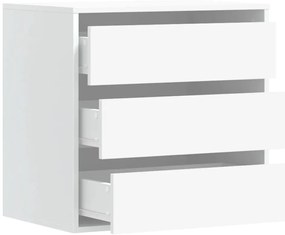 Cómoda com 3 Gavetas - 60x41x58 cm - derivados de madeira - branco
