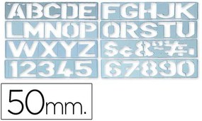 Escantilhao Letras e Numeros 50mm