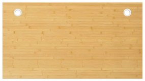 vidaXL Tampo de secretária 100x60x1,5 cm bambu