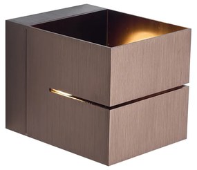 Candeeiro de Parede Bronze Escuro Incl. LED e Dimmer de Toque Recarregável - Joris Groove Moderno