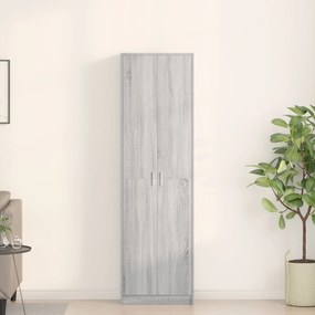 Guarda-roupa Cinza Sonoma 55x25x189 cm Aglomerado de Madeira
