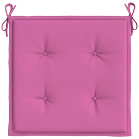 Almofadões p/ cadeira 4pcs 40x40x4 cm tecido rosa