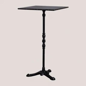 Mesa Alta De Bar Em Mármore Roma Mármore Negro Marquina & Quadrado & Preto - Sklum