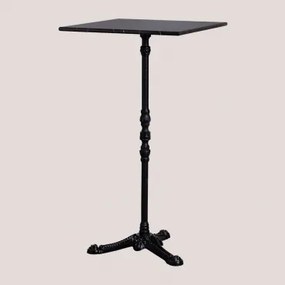 Mesa Alta De Bar Em Mármore Roma Mármore Nero Marquina & Quadrado & Preto - Sklum