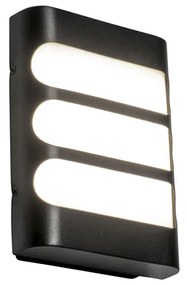 Moderno candeeiro de parede preto com LED IP44 - Gaev Moderno